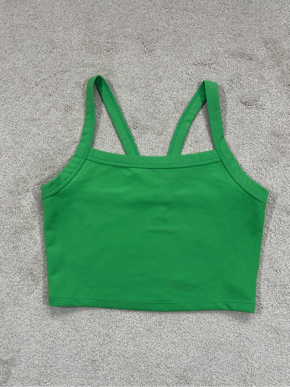 Wild Fable Womens ButterBliss Kelly Green Cropped Tank Top Yoga Sporty Size XS